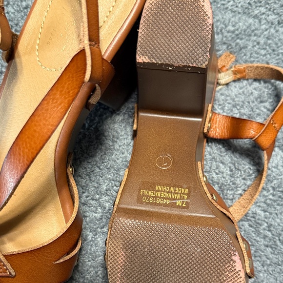 Brown Strappy Women's Heels - Picture 7 of 10